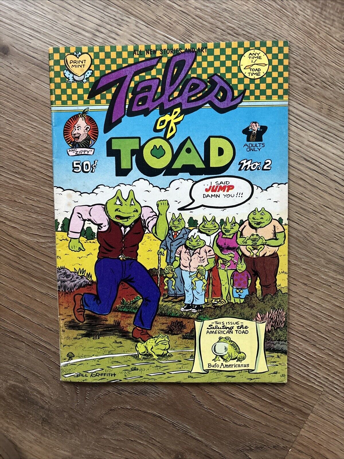 Bill Griffith’s Tales Of Toad #2 First Zippy The Pinhead 1971