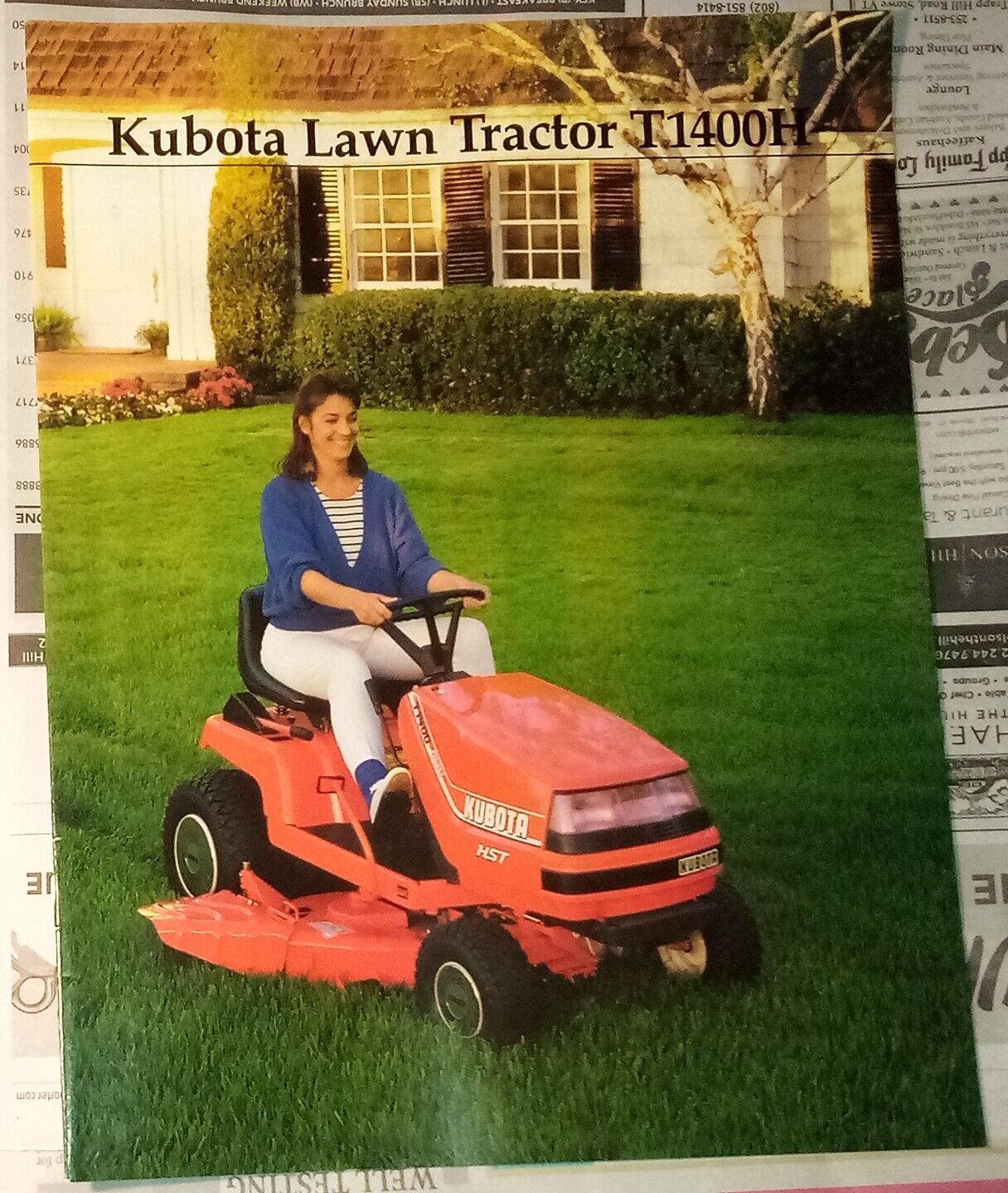 Kubota Lawn Tractor T1400H Brochure