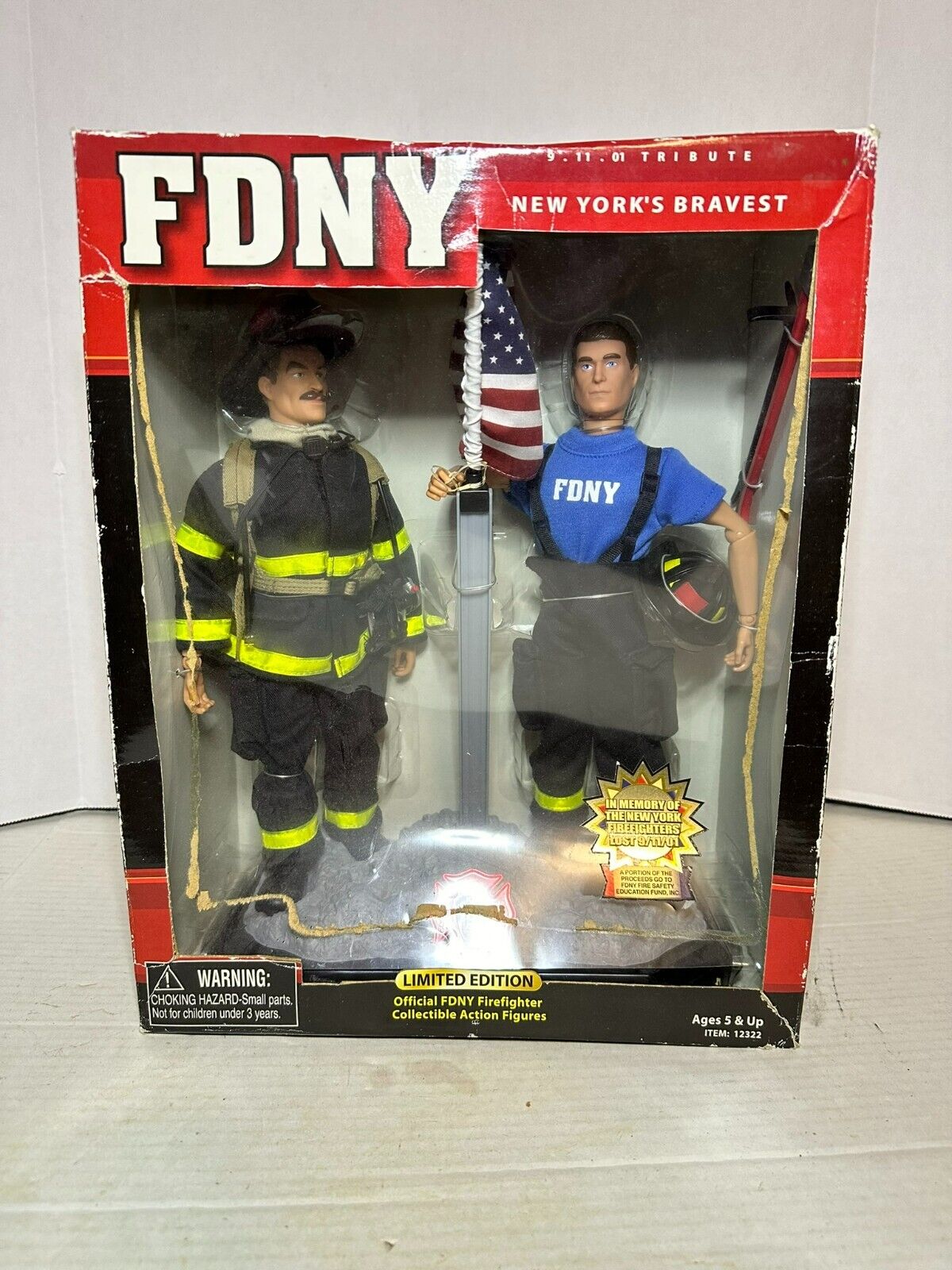 Limited Official FDNY 9/11 Tribute New York’s Bravest Collectible Action Figure