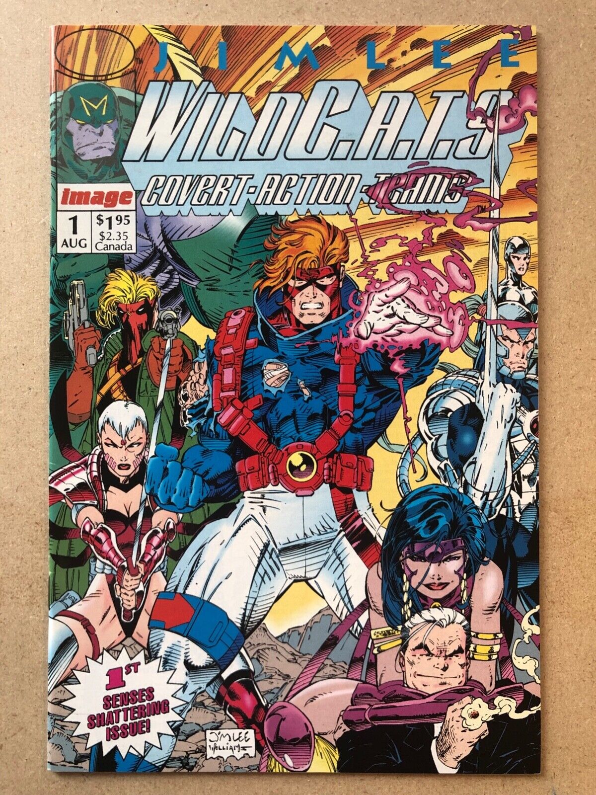 Lot of 6 WildC.A.T.S. #1-4, 7, 10 1992 Jim Lee High Grade Image Comics