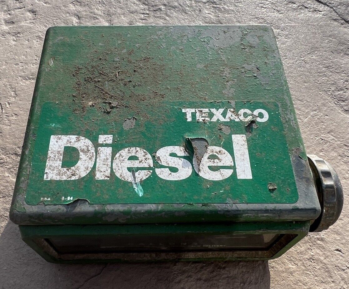 Vintage Texaco Tokheim Meter Register Diesel Fuel Gas Oil Flow Meter 1984