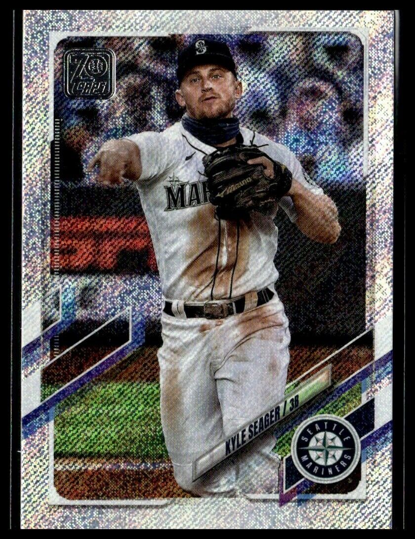 2021 Topps 204 Kyle Seager Seattle Mariners Walmart Retail Foilboard 025/790