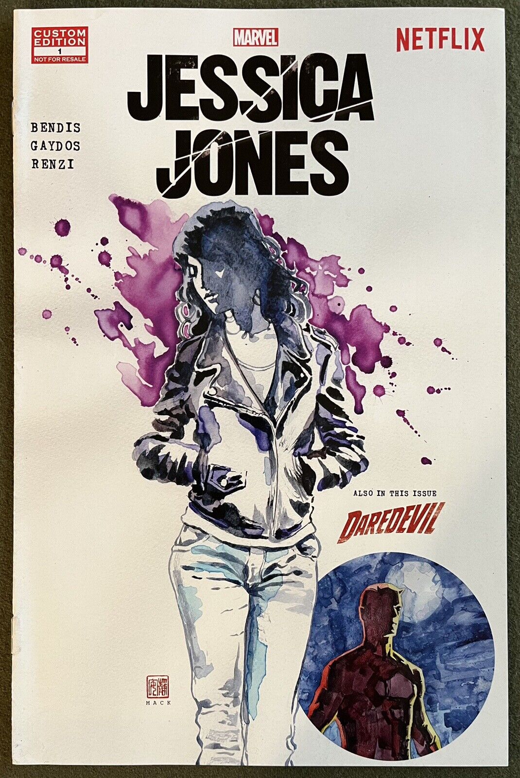 Jessica Jones (2015 , Netflix One-Shot) #1 Bendis & Gaydos ~ SDCC Promo Issue