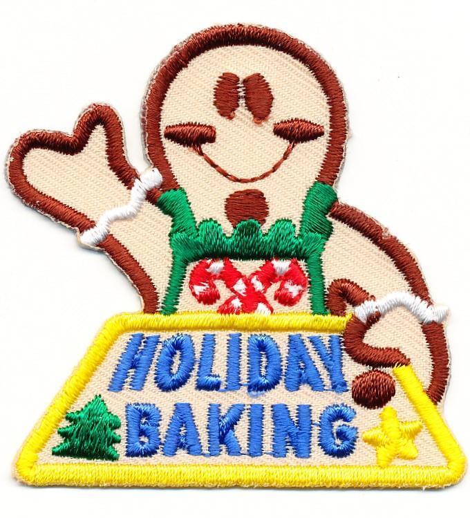 Girl Boy Cub Christmas HOLIDAY BAKING cooking Patches Crest Badges SCOUTS GUIDES