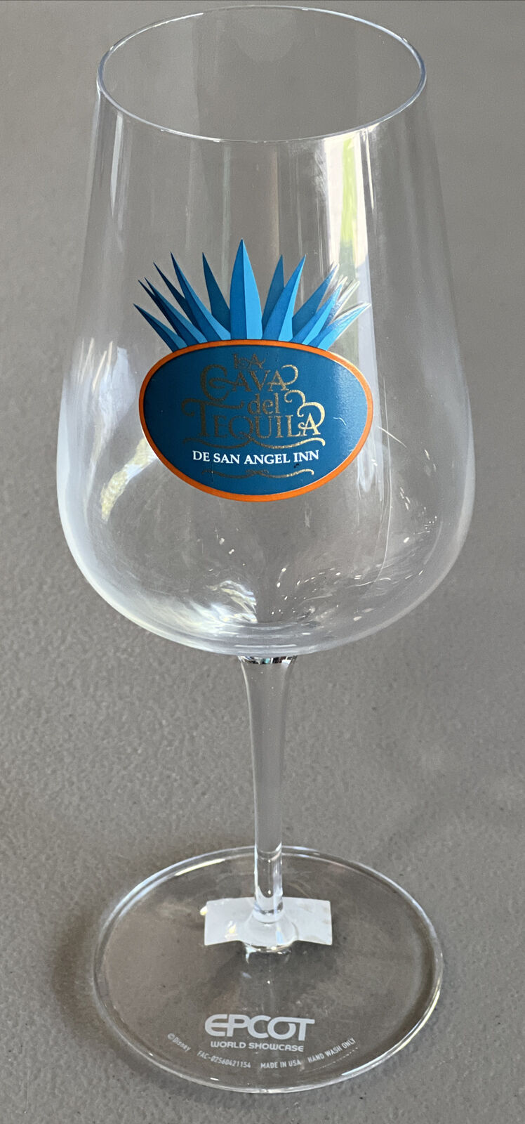 2022 Disney Parks Epcot Mexico La Cava Del Tequila 9.25” Wine Glass - Brand New
