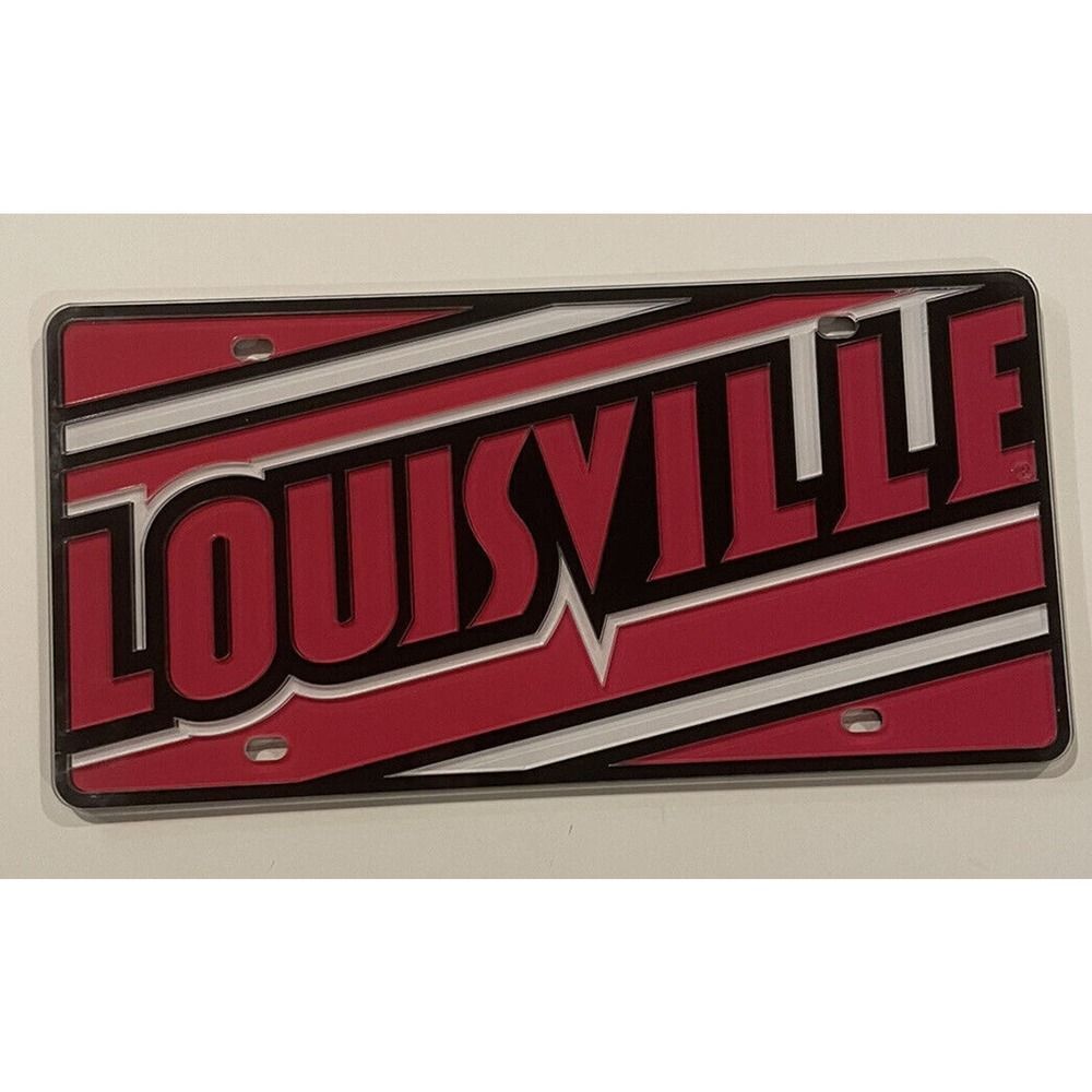Louisville Cardinals License Plate NCAA Car Accessory University Of Louisville