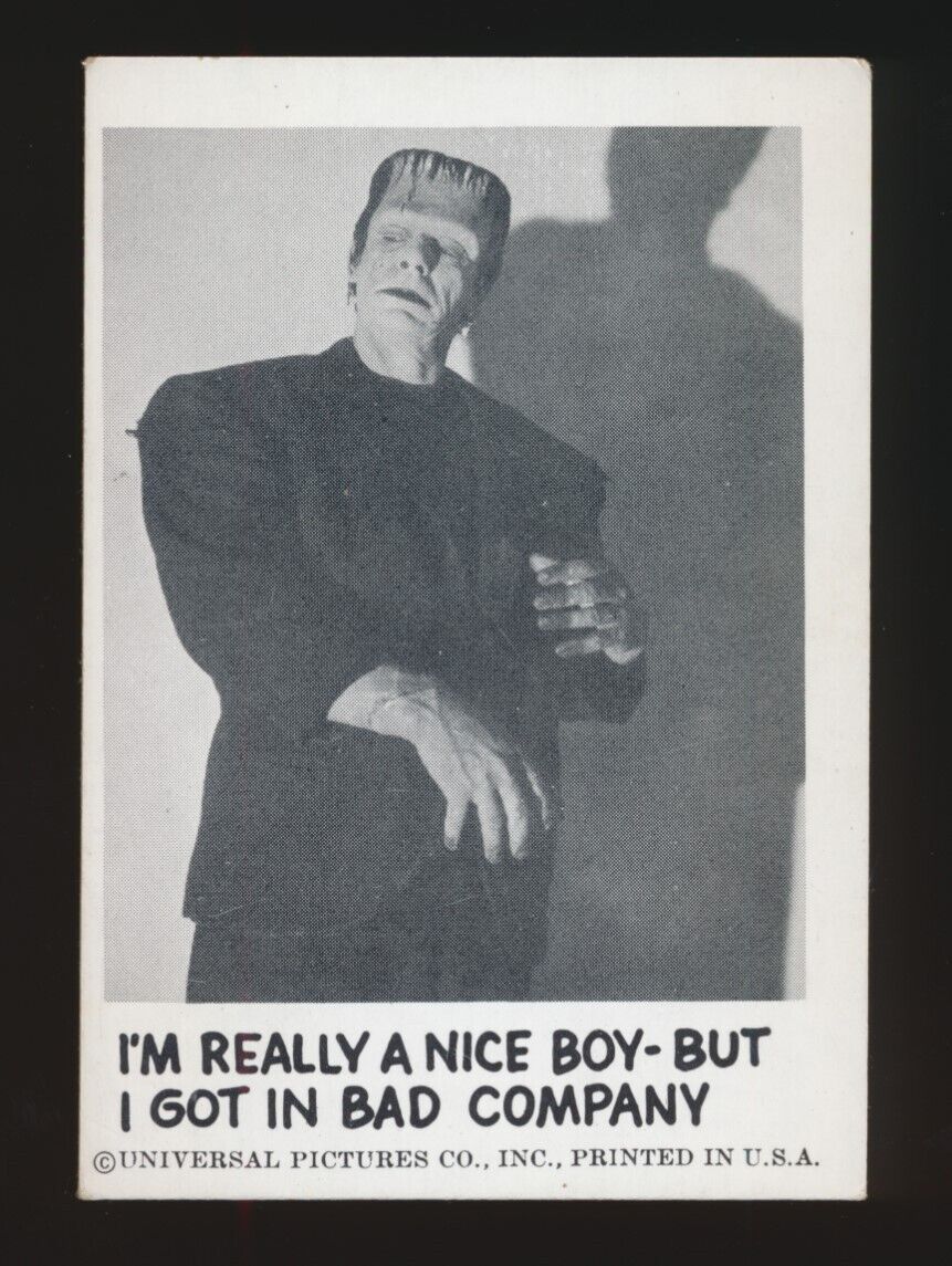 1961/1963-65 Leaf Gum SPOOK STORIES (Ser 1) #18 I\'m A Really Nice Boy