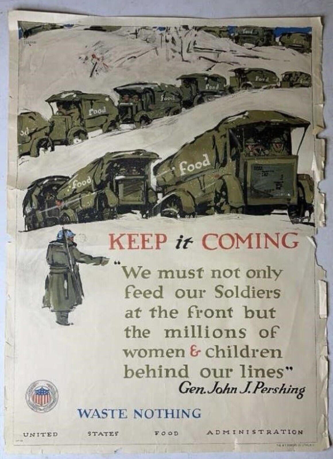 Original 1918 WWI Poster \