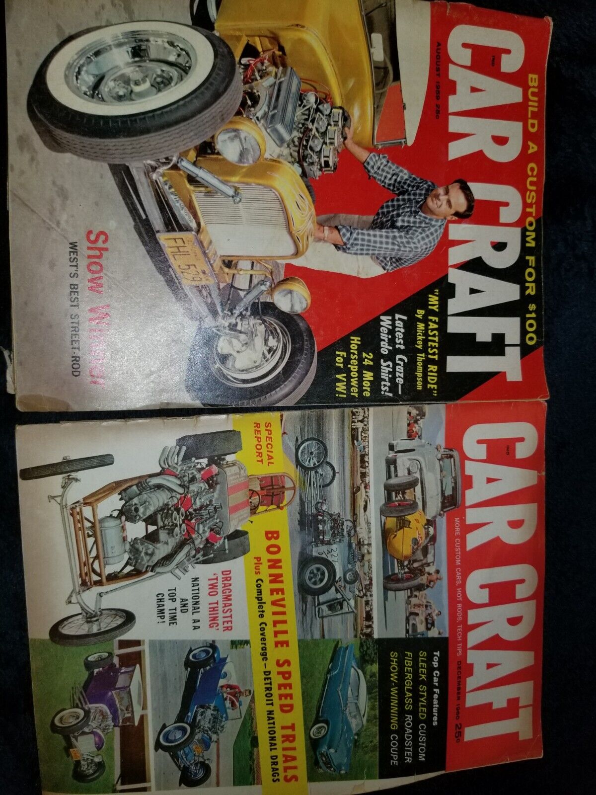 vintage car craft magazine Lot
