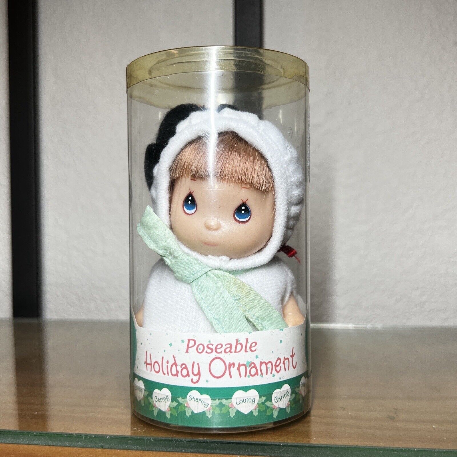 Precious Moments Vtg Snowman “Hi Babies” Poseable Holiday Ornament 1999 Orig Box