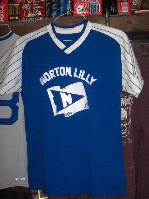 Norton Lilly International vintage 100% polyester Softball jersey mid 80\'s 