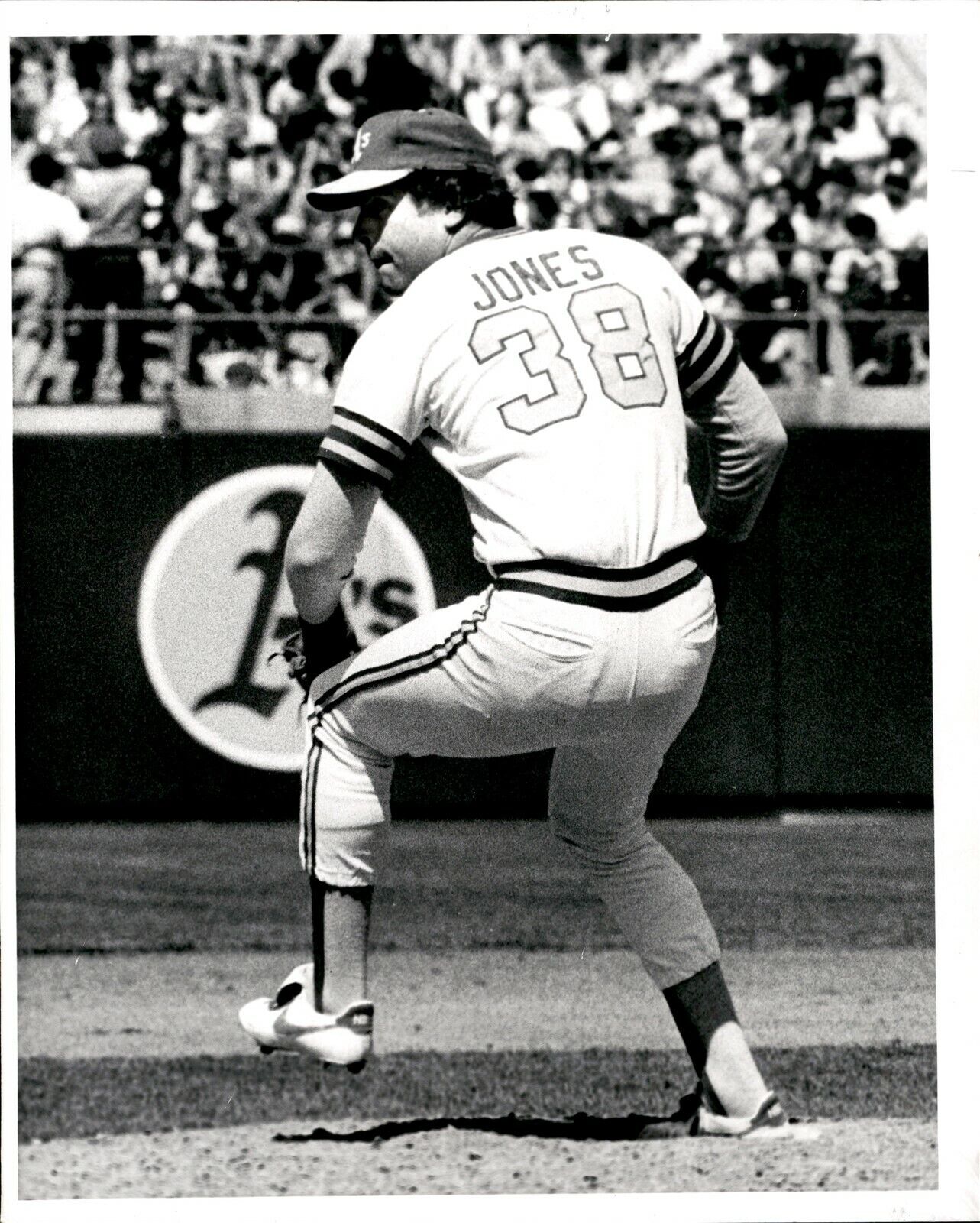 LG919 1981 Original Russ Reed Photo JEFF JONES Oakland A's Pitcher MLB Baseball