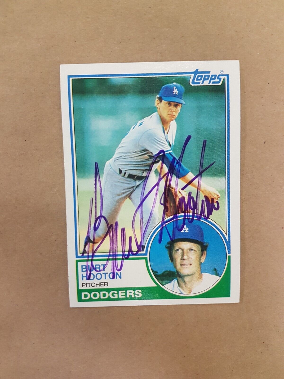 Burt Hooton 775 Topps 1983 Autograph Photo SPORTS signed Baseball card MLB
