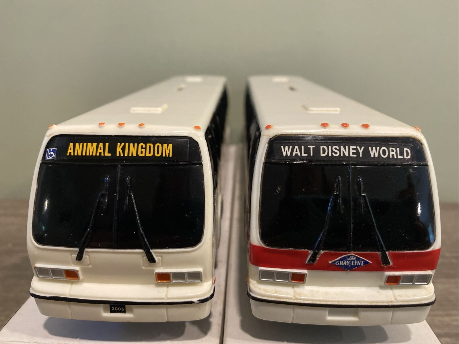 Vintage Royal Coach Bank Bus Plastic 9.5X2X2.75'' Lot ( Disney World & Animal )