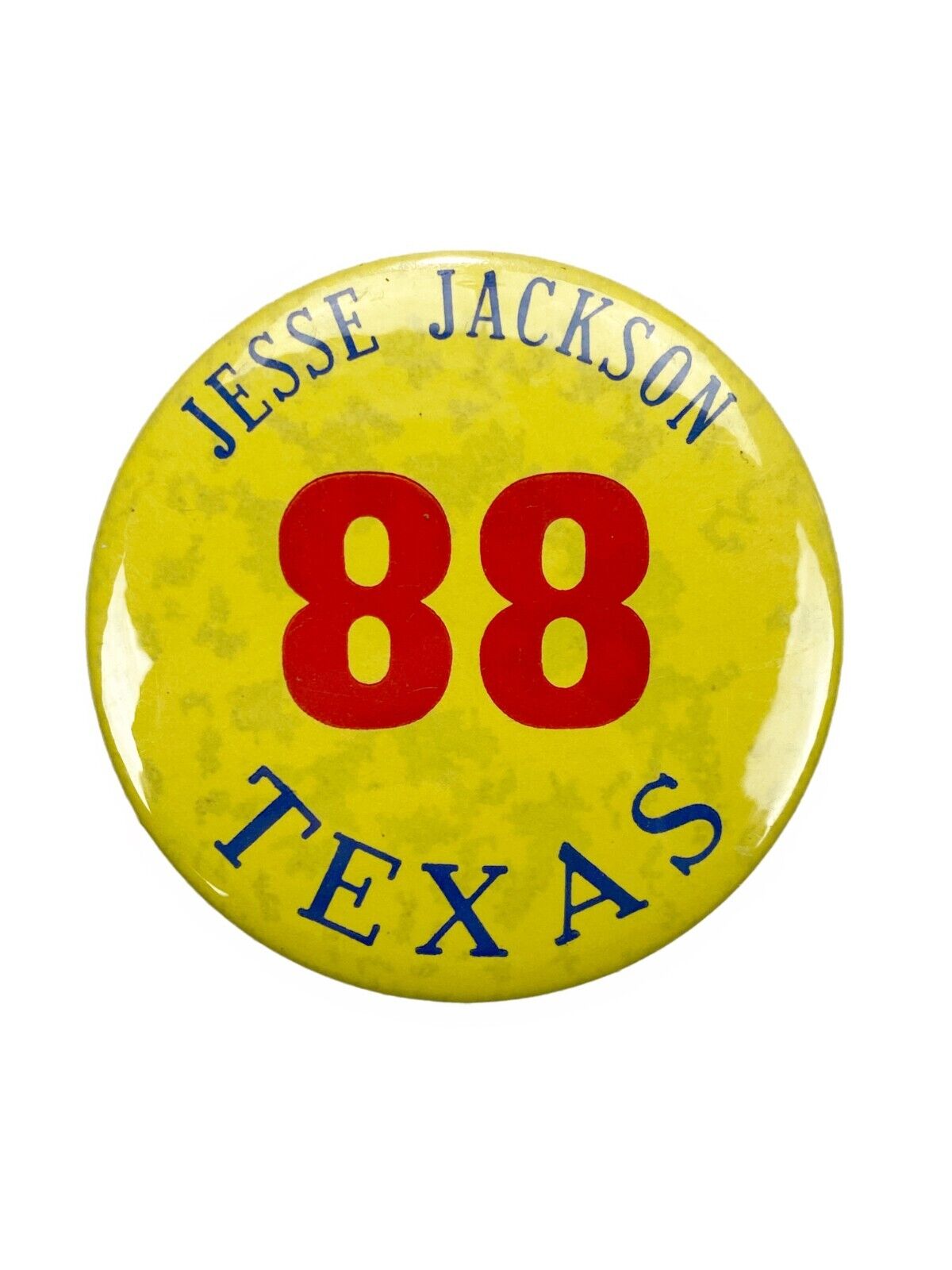 3” Jesse Jackson 1988 Texas TX Lapel Political Pin Button Presidential Campaign