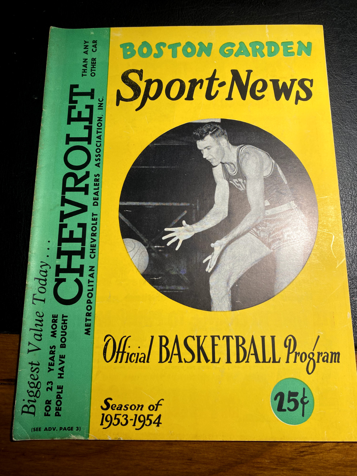 1953 Boston Garden Sport News Official Program NBA Basketball