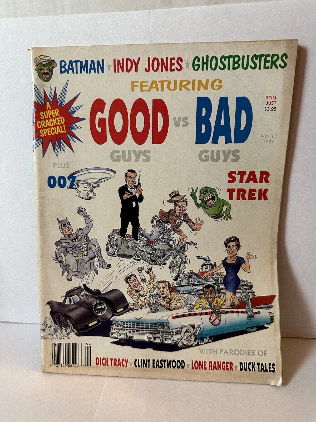 Super Cracked Comic Magazine #3 Winter 1989 - Good vs Bad Batman, Cartoons