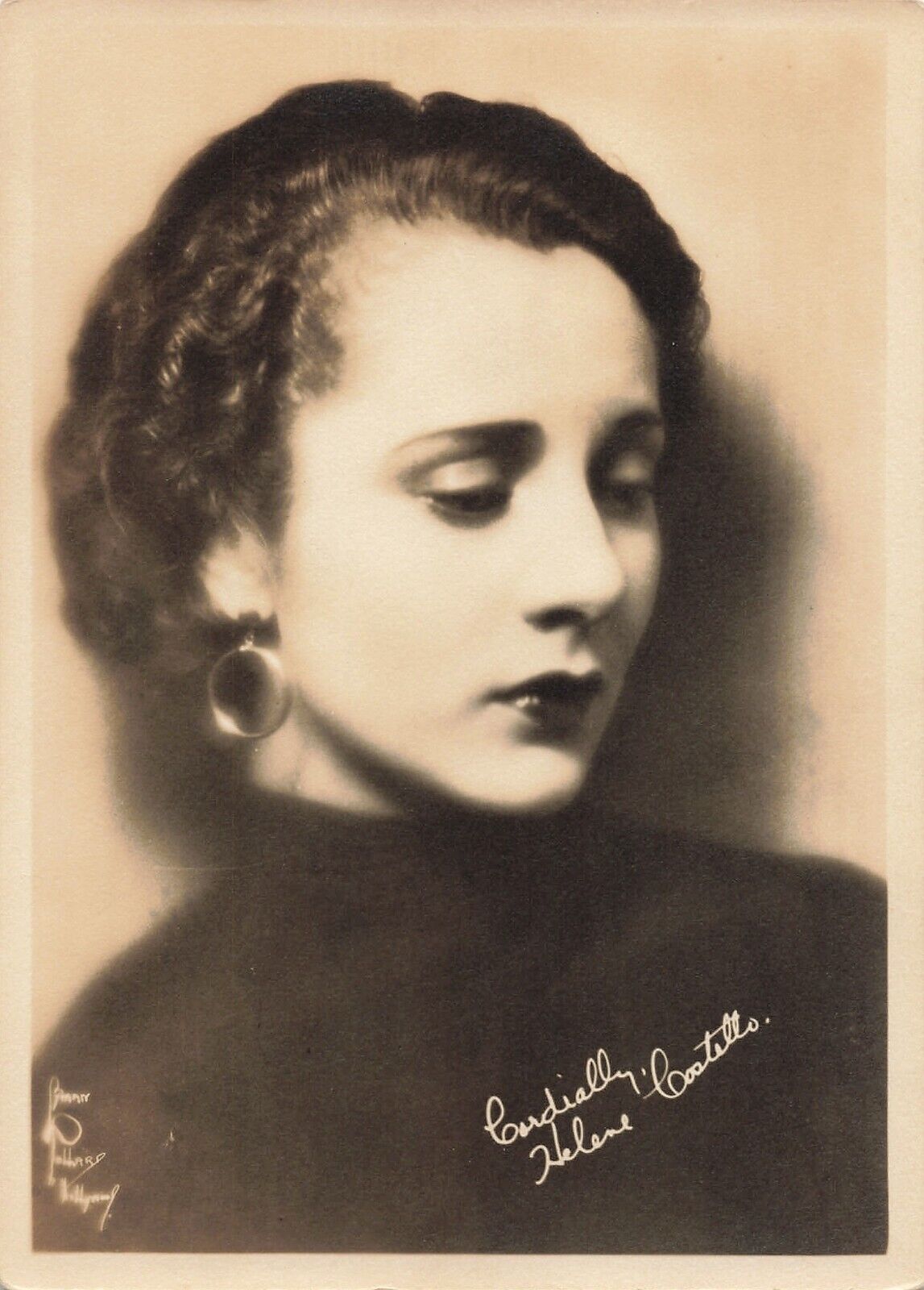 1920s Helene Costello Fan Photo 5x7 Movie Print Signed Autograph Pin Up  *Am8b