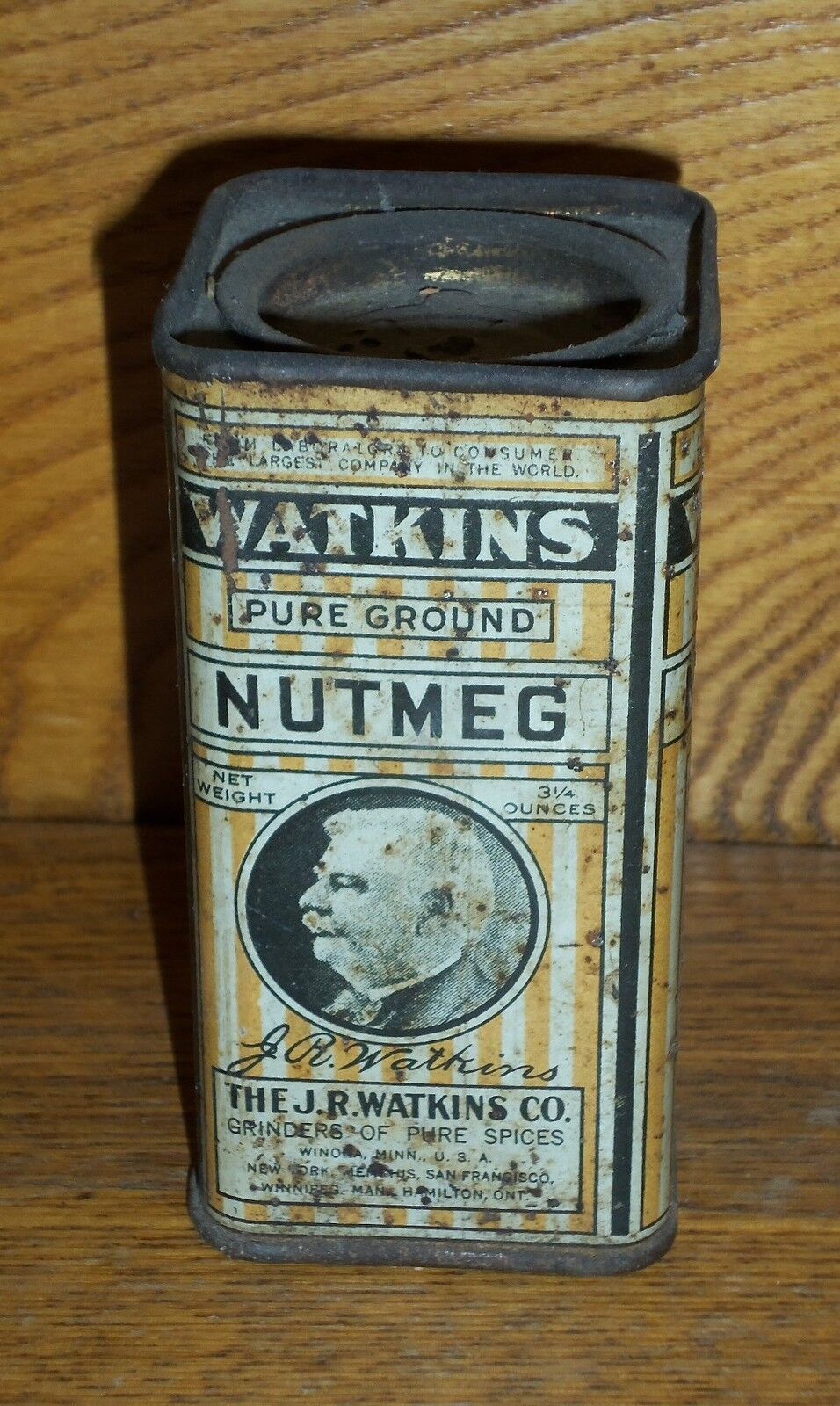 Vintage New Old Stock - Watkins Pure Ground Nutmeg - Winona Minn