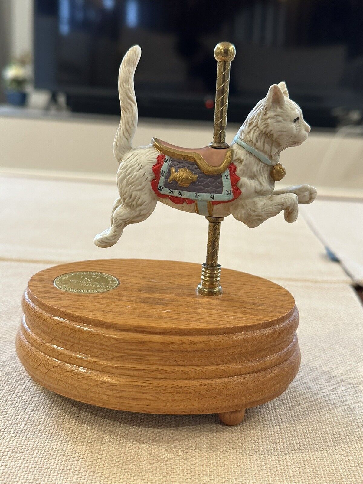 Limited Willitts Designs The Countryside Carousel Cat Figurine #734 Of 17500