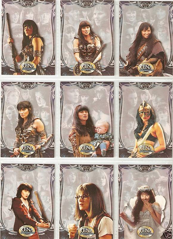 Xena Beauty &Brawn Complete base set+ P1 Promo~RARE~Lucy Lawless~Gorgeous Cards