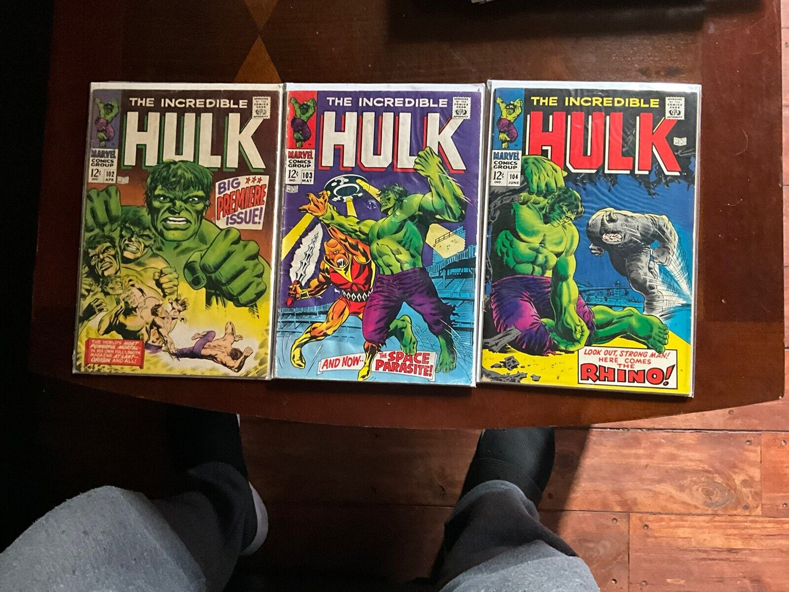 Vintage Incredible Hulk (vol#1)#’s. 102,103,104. 3bk Lot