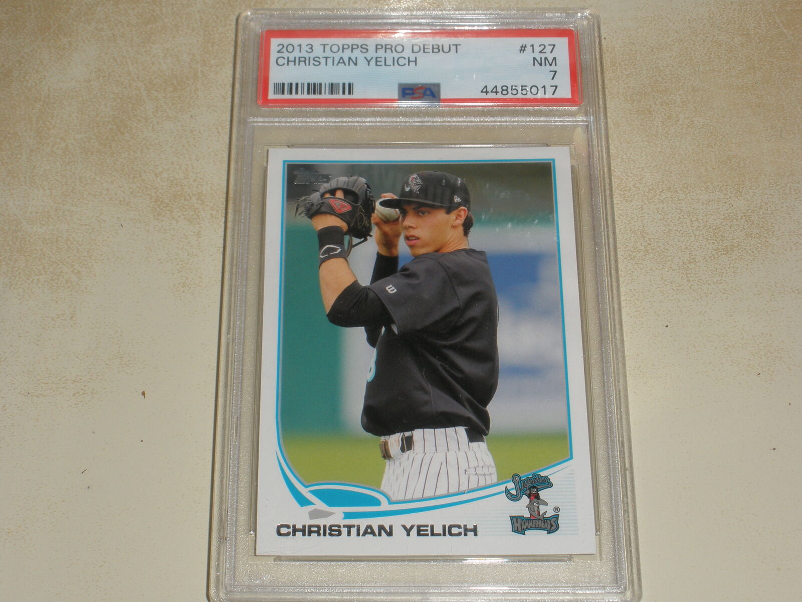 2013 Topps Pro Debut #127 Christian Yelich RC PSA 7