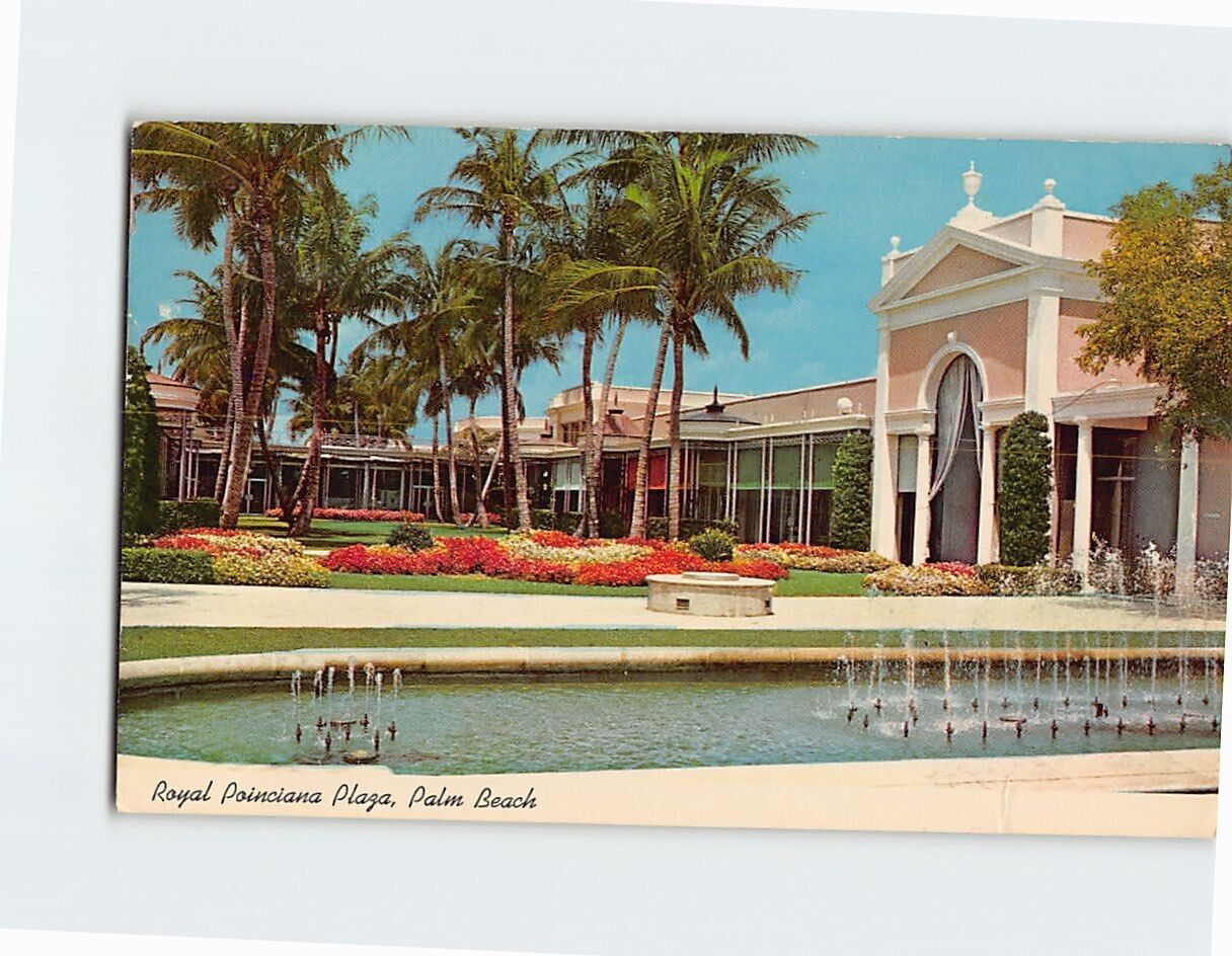 Postcard Royal Poinciana Plaza Pal Beach Florida USA