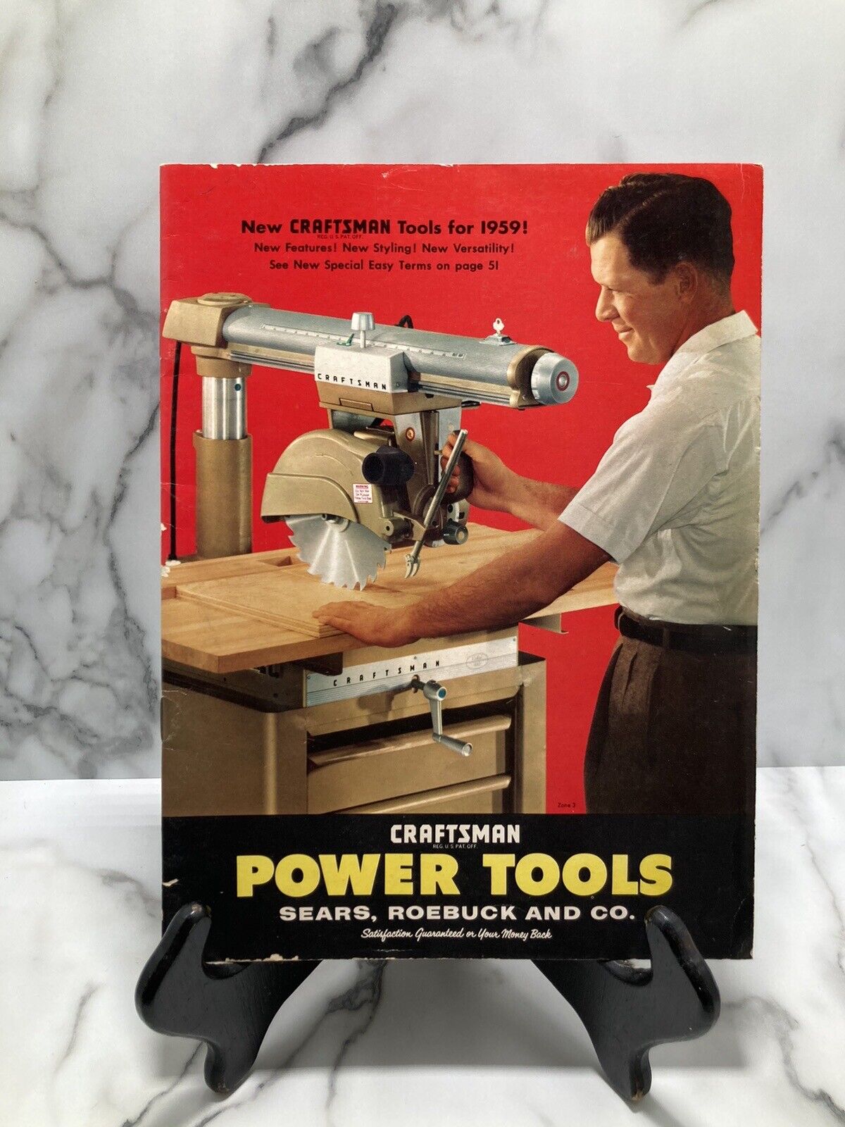 Vintage 1959 Sears and Roebuck Craftsman Tools Catalog Power Tools Advertising