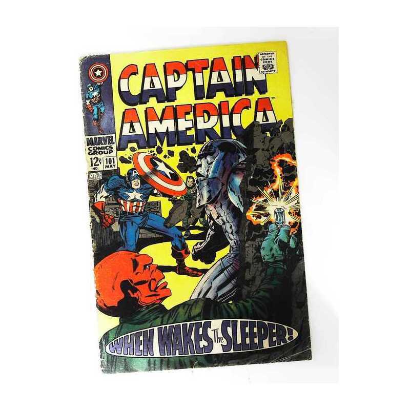 Captain America (1968 series) #101 in Very Good condition. Marvel comics [w{