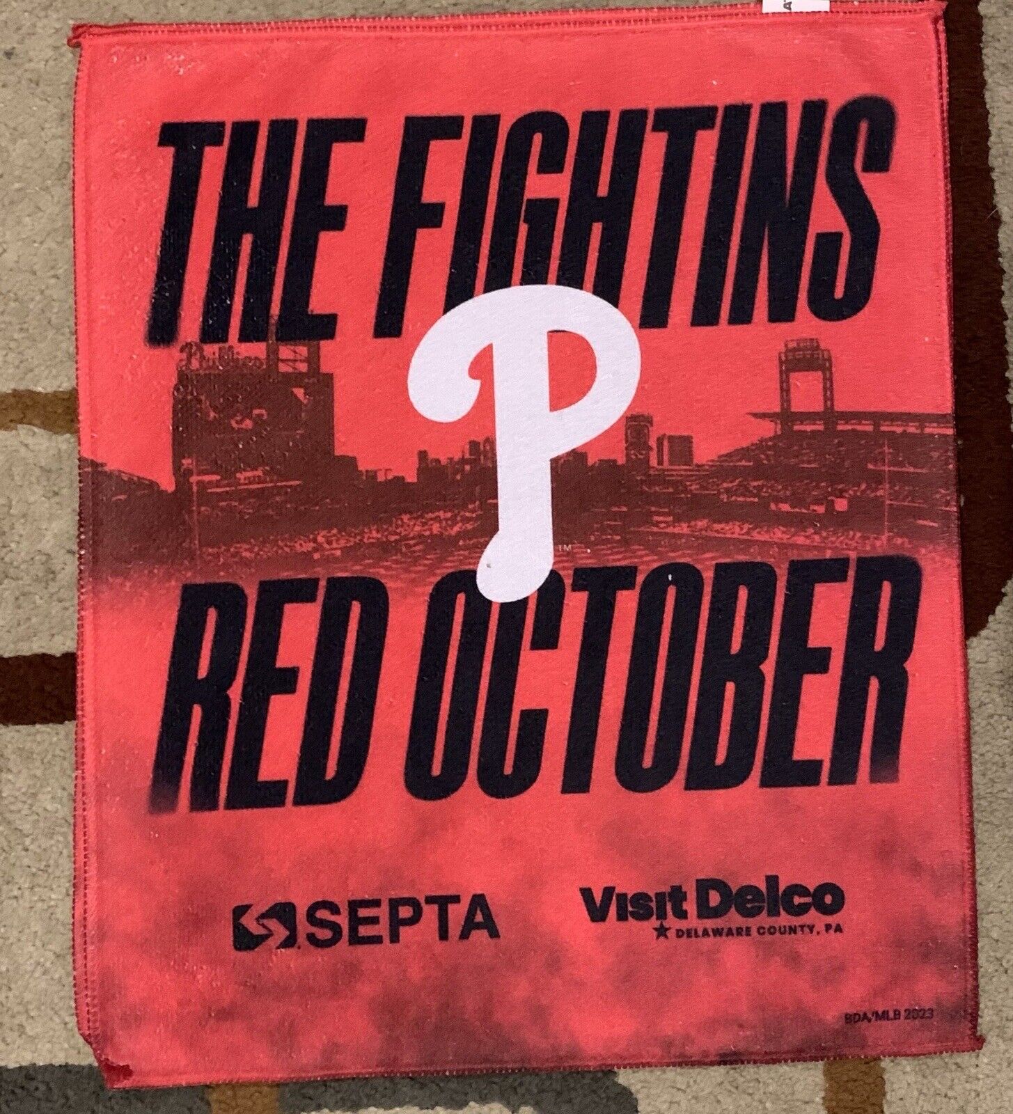 Pair Of Philadelphia Phillies Fightin Phil Baseball Post Season Fan Rally Towel