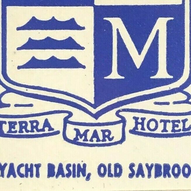 Scarce 1950\'s-60\'s Full Matchbook - Terra Mar Hotel - Old Saybrook, CT