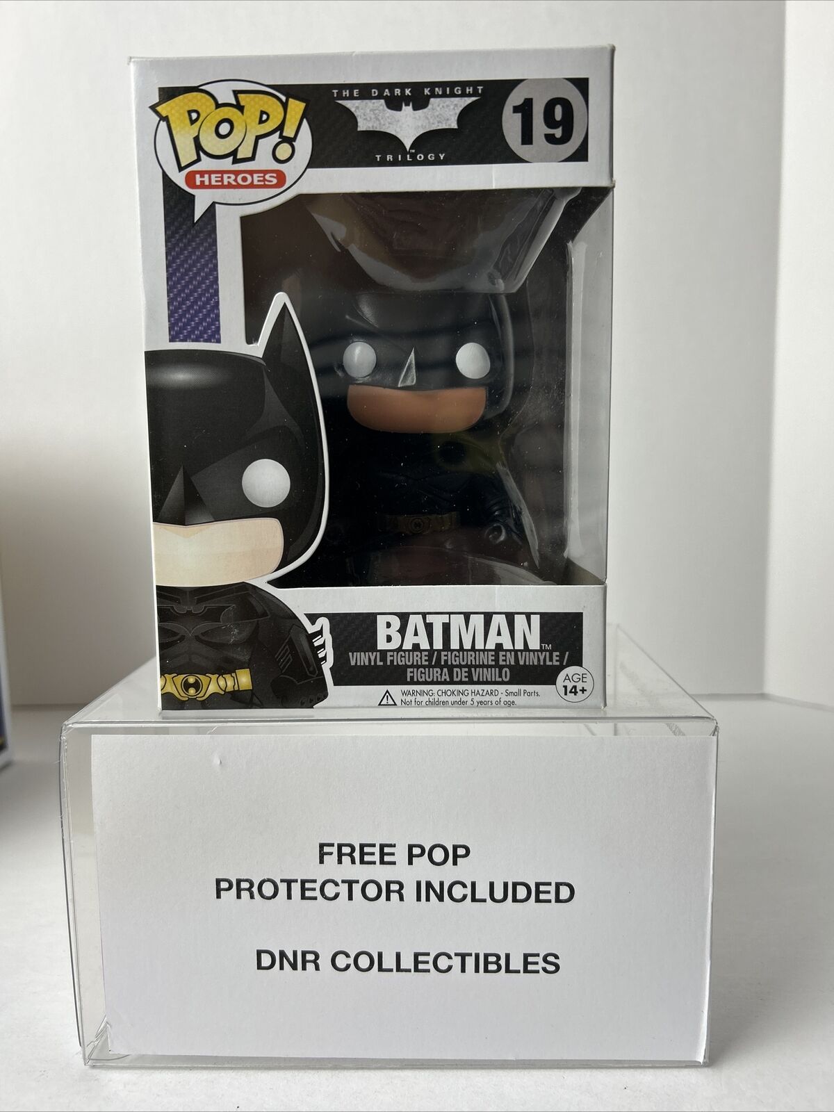 Funko Pop The Dark Knight Trilogy #19 Batman Vinyl Figure W/Protector (Vaulted)