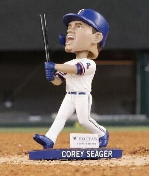 Texas Rangers Corey Seager 2023 World Series MVP Bobblehead SGA 4/24/24  hot