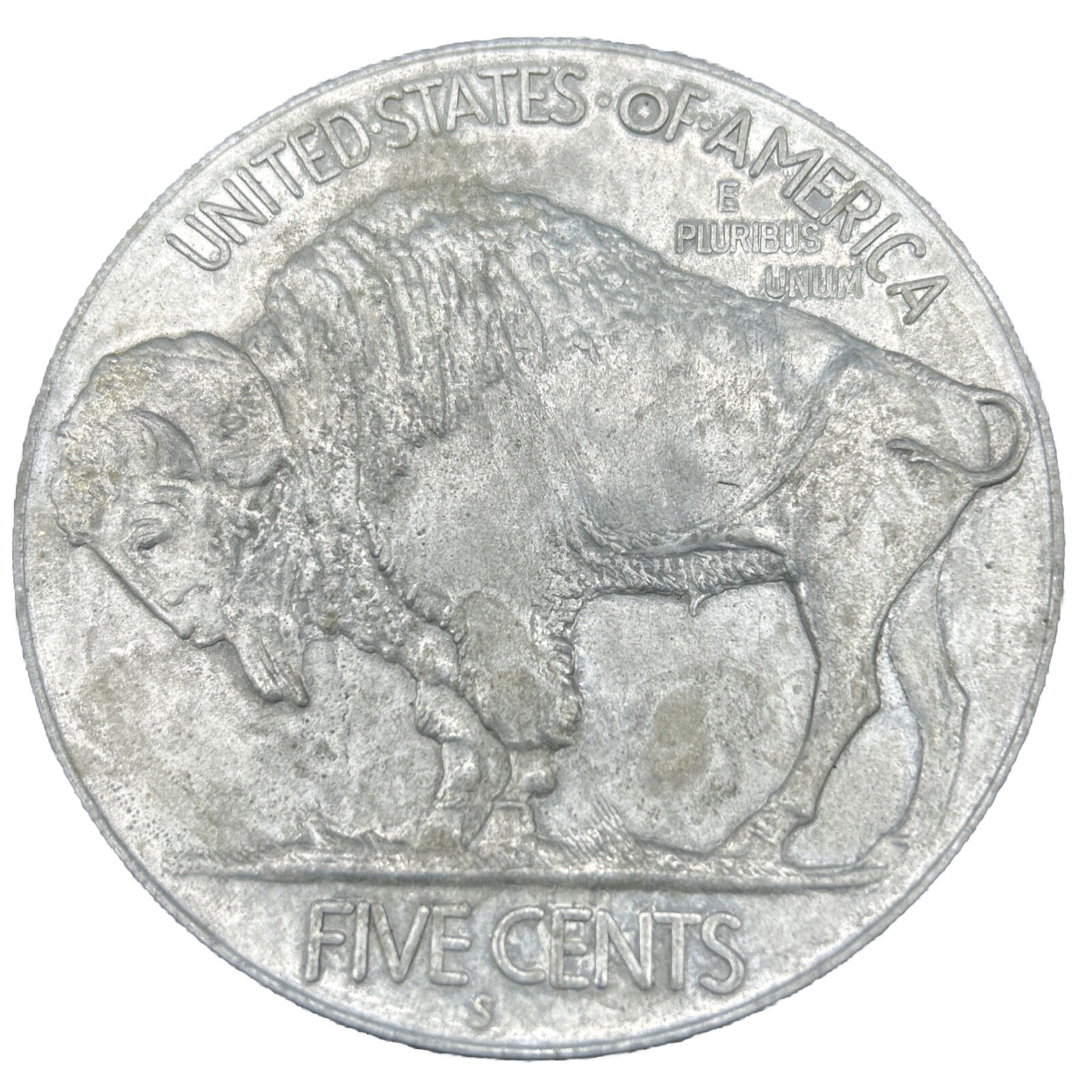 Vintage oversize large Lucky Coin 1913  Buffalo Nickel, Souvenir 3”