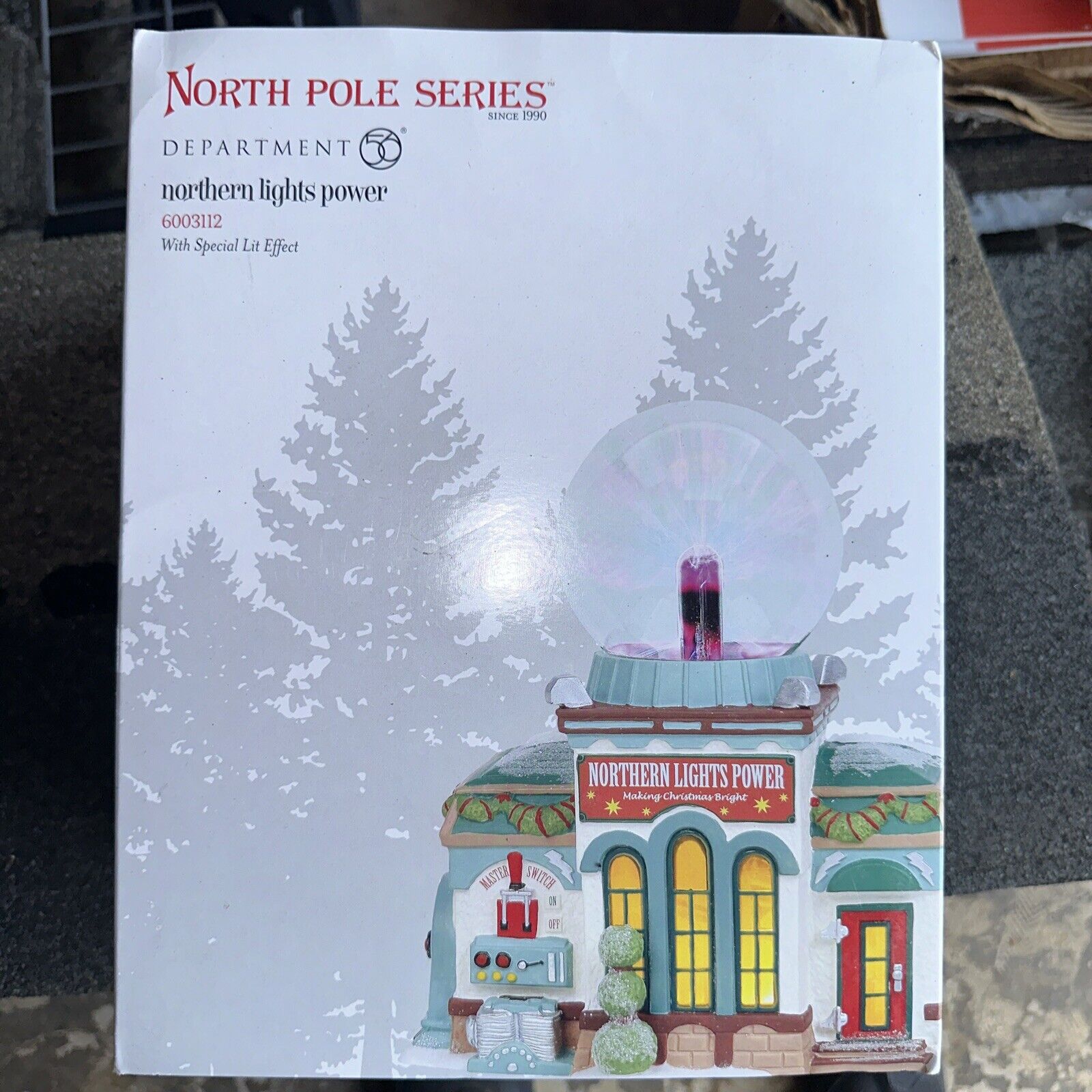 Dept 56 Northern Lights Power North Pole Series Lighted Christmas Village House