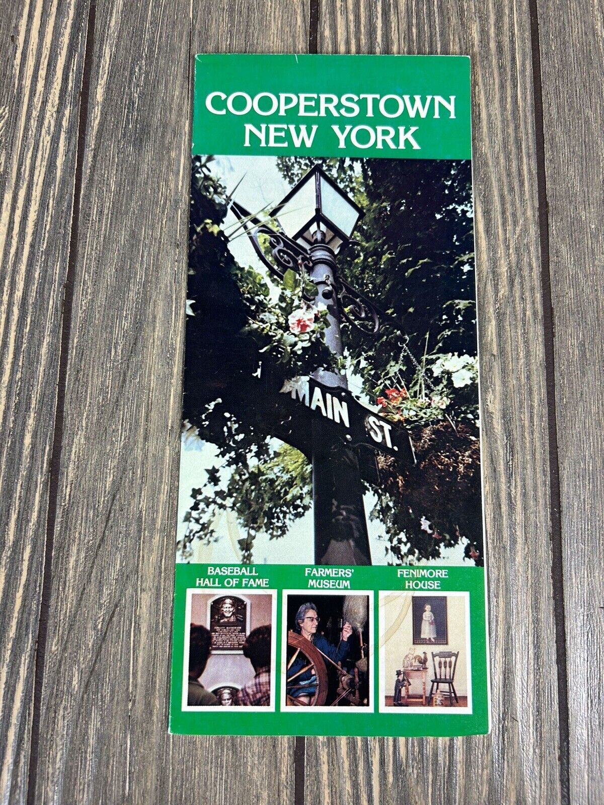Vintage Cooperstown New York Brochure Pamphlet Souvenir