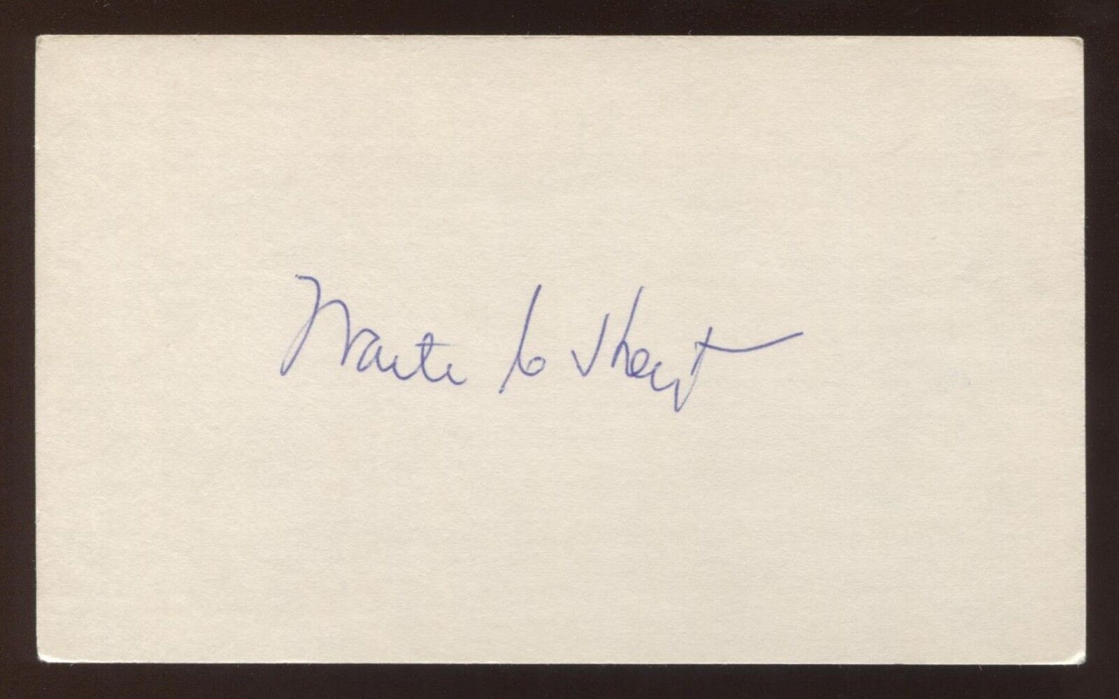 Waite Hoyt Signed 3x5 Index Card Vintage Autographed Baseball 1927 Yankees