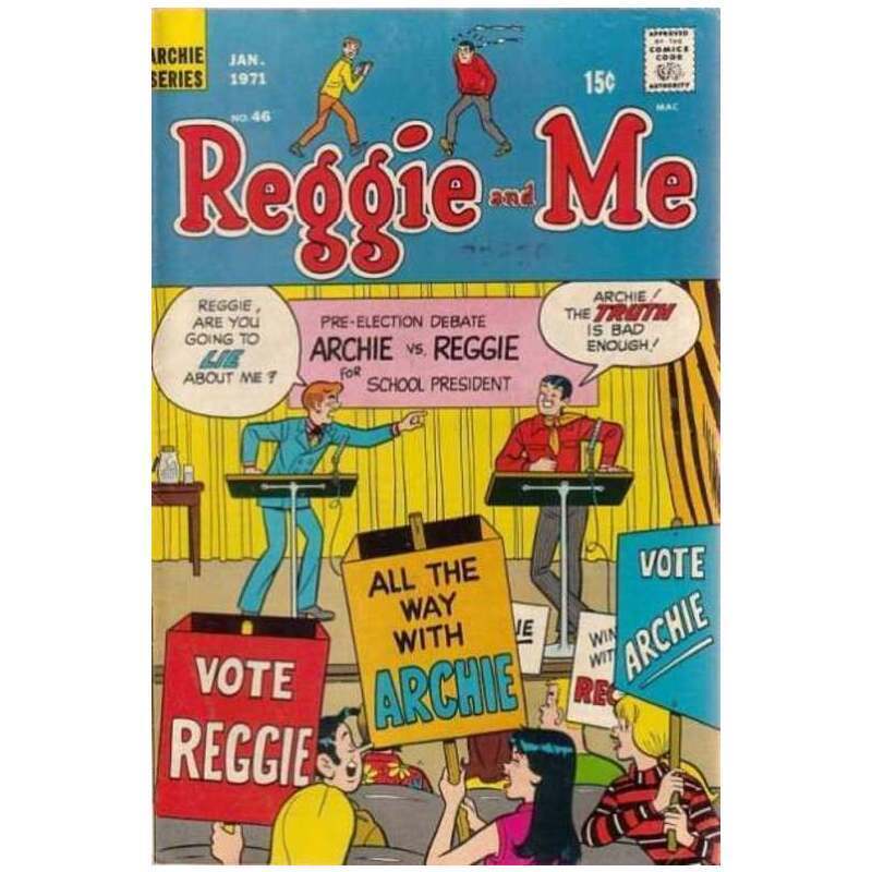 Reggie and Me (1966 series) #46 in Fine minus condition. Archie comics [q|