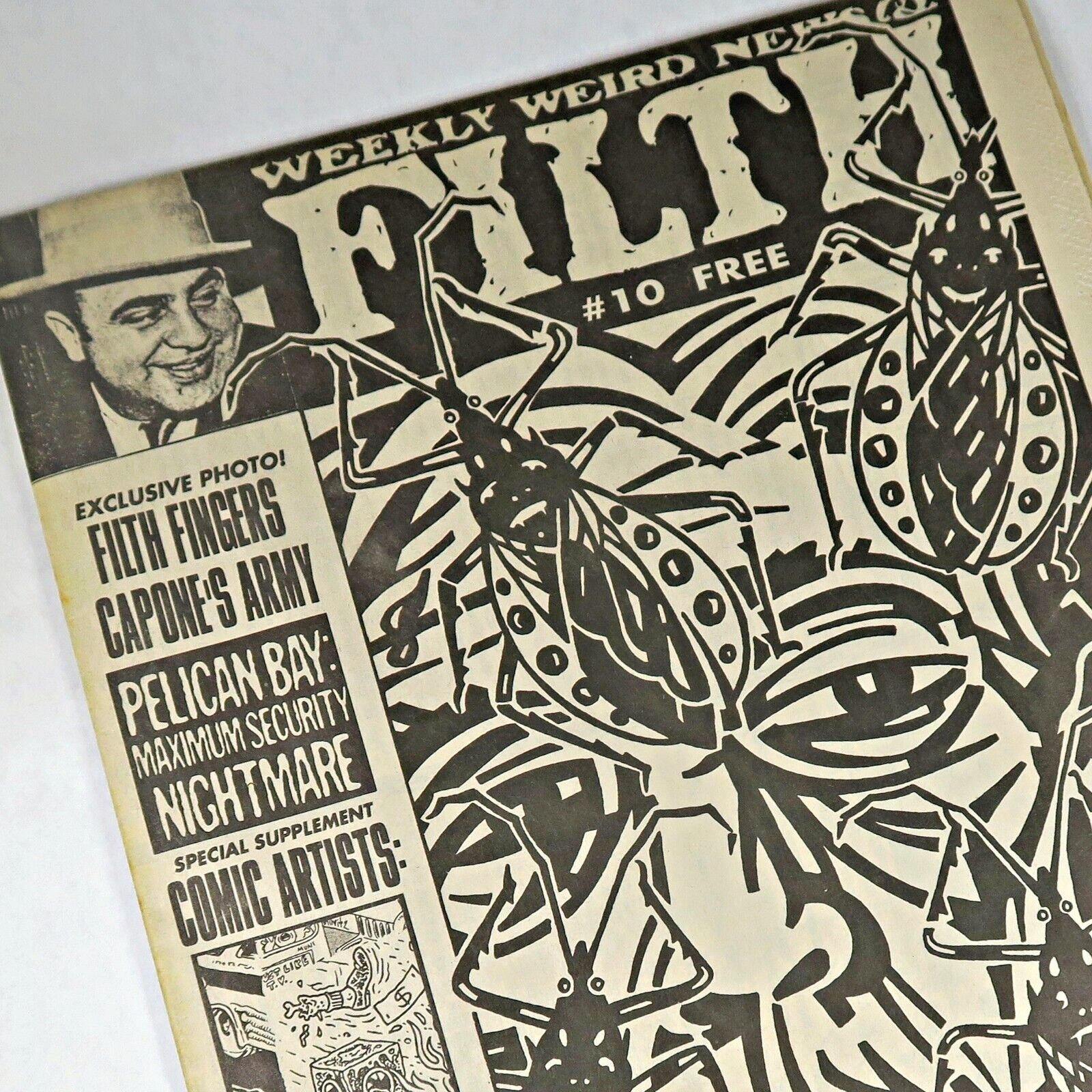 Weekly Weird News & Filth #10 1993 San Francisco Chuck Sperry Alt Newspaper Rigo
