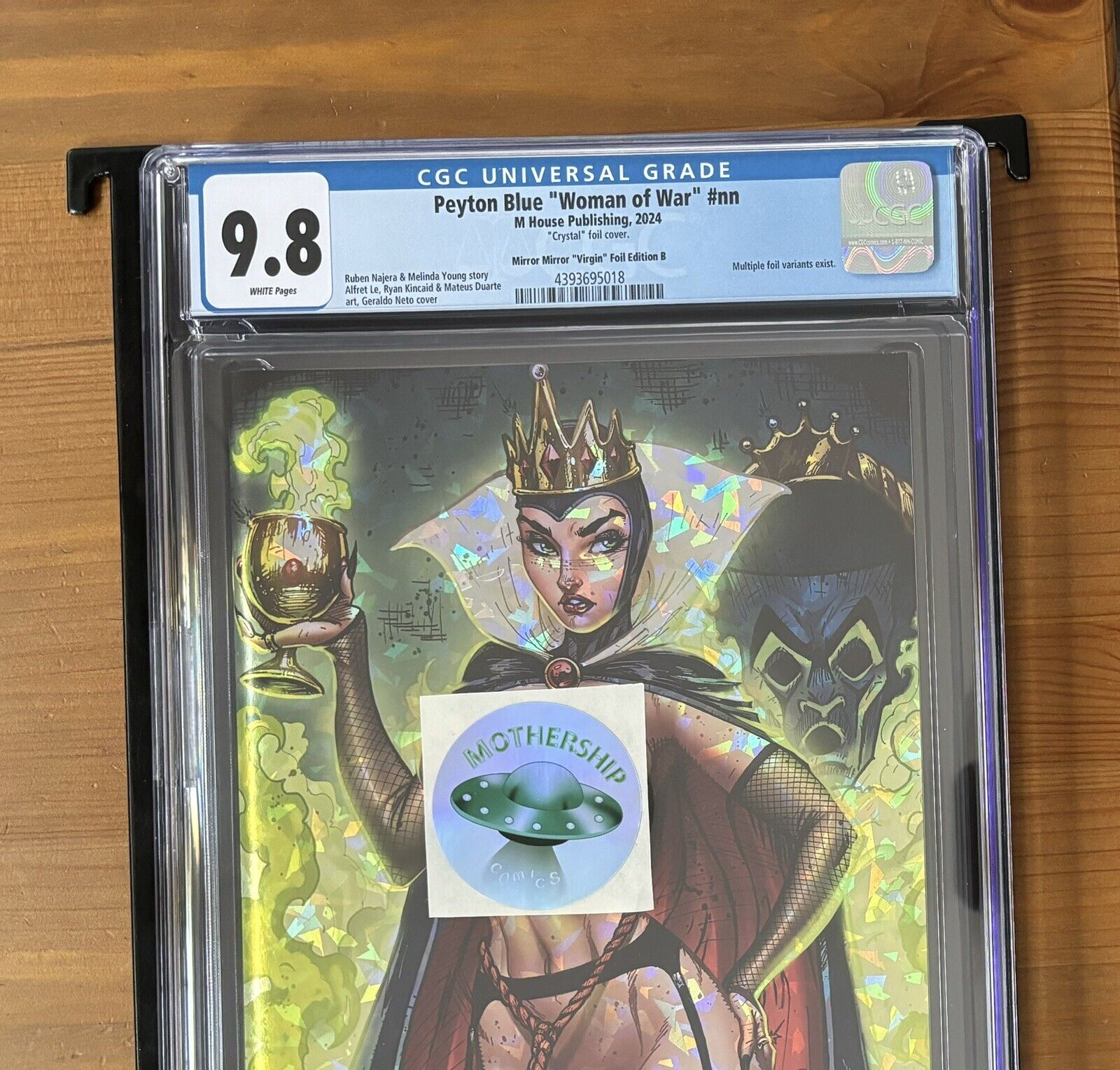 M House Disney Evil Queen CGC 9.8 Crystal Shattered Glass Only 10, Only Risqué