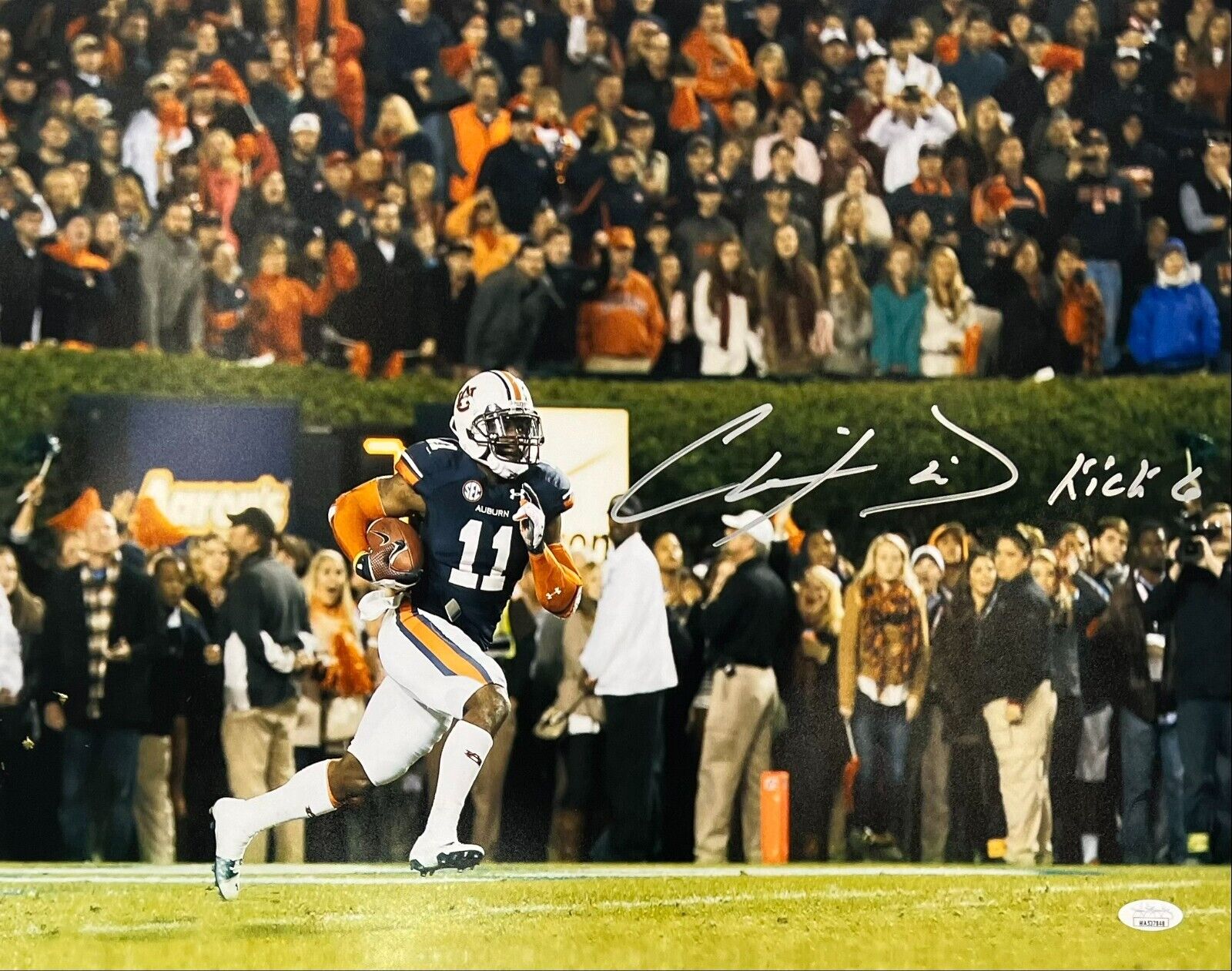 Chris Davis Jr. autographed signed inscribed 16x20 NFL Auburn Tigers JSA COA