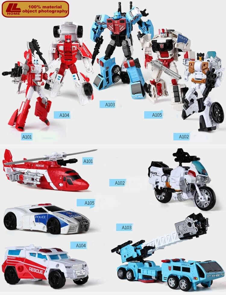 Movie Deformable Robot Defensor Hot Spot A101-105 5Pcs Action Figure Toy Gift