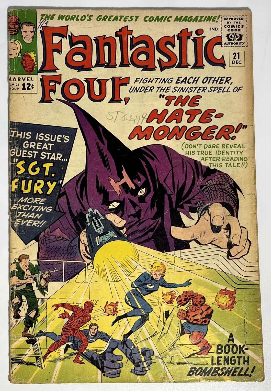 Fantastic Four #21 (1963) in 3.0 Good/Very Good