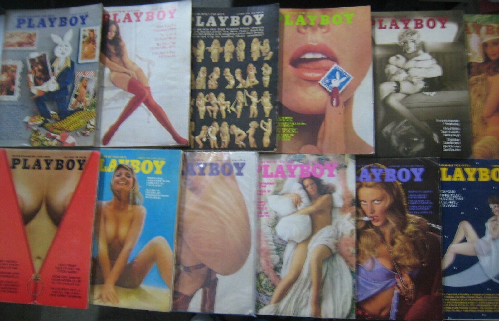 1973 Playboy Magazines. Full Year all with Centerfolds. Miki Garcia