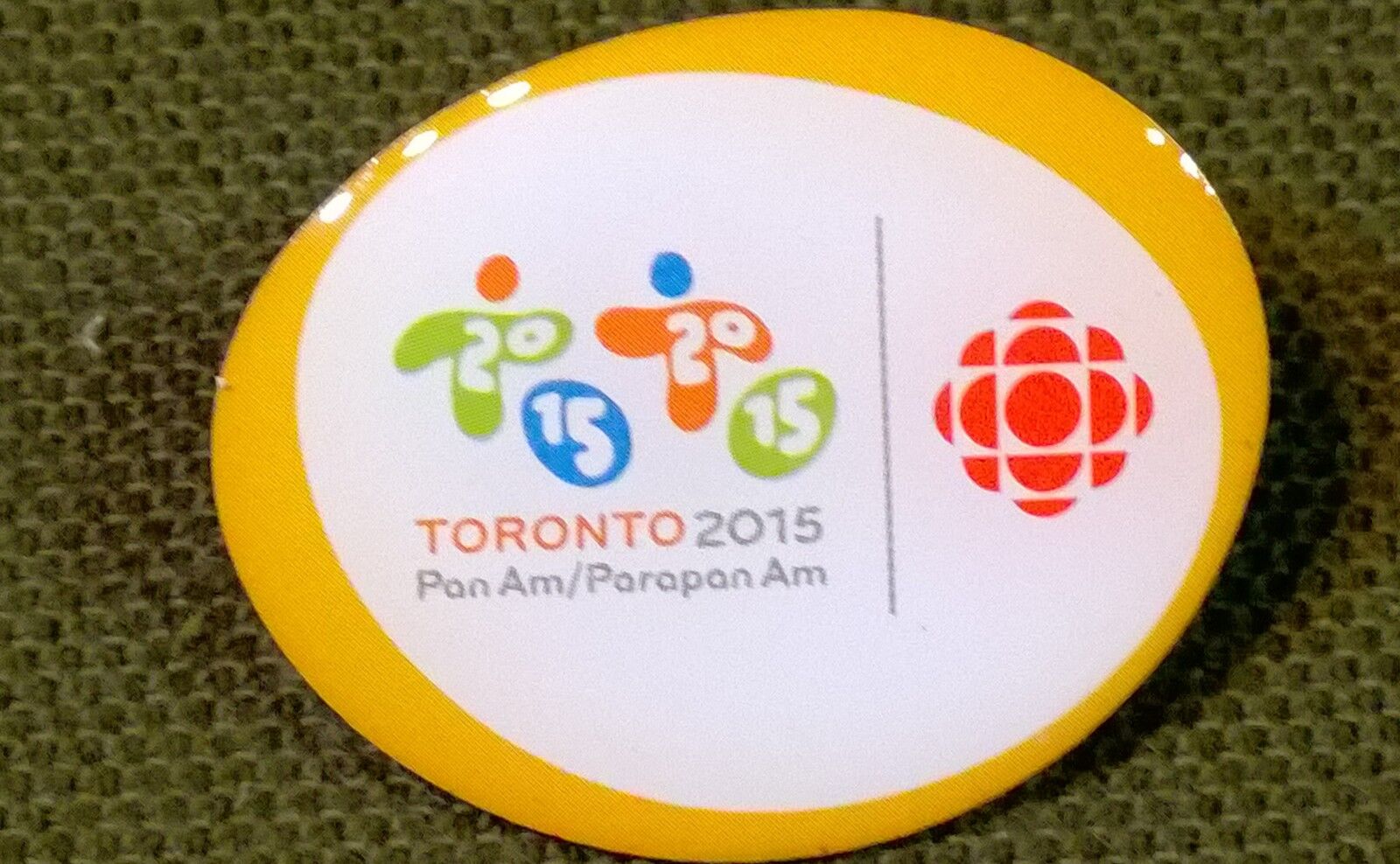 2015 Toronto Pan Am Games CBC Media Pin NEW