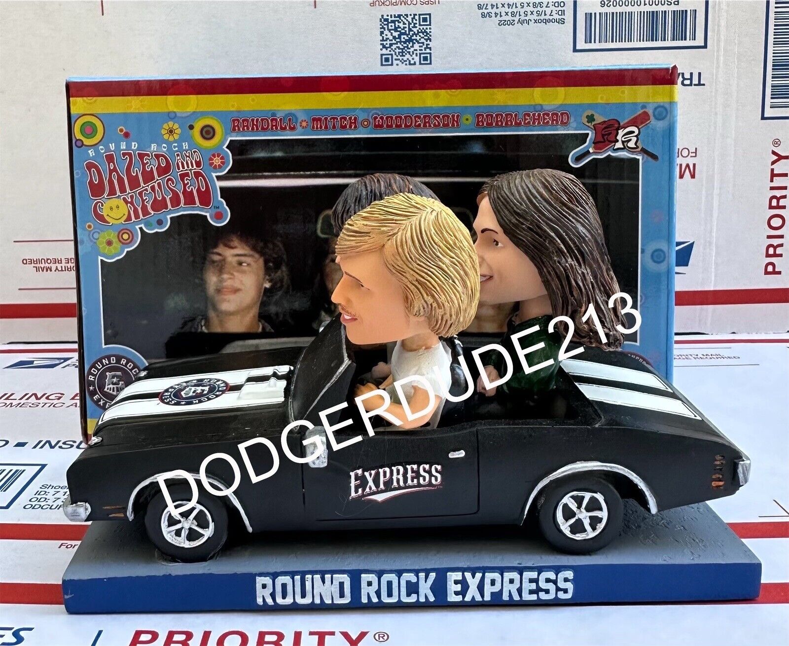 Dazed And Confused Bobblehead Round Rock Express Bobble New w/ Box