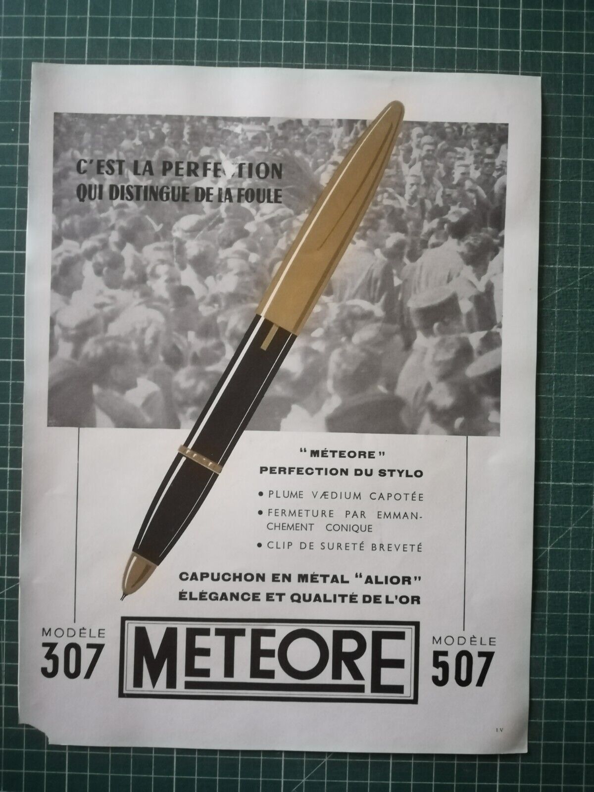 ZH065 BEAUTIFUL ANTIQUE PUB 1940 Meteor Pen Back Watches Eska