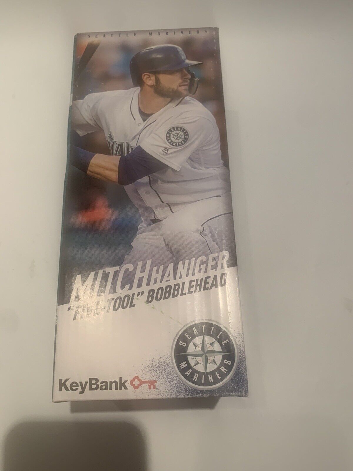 Seattle M’s 2019 Mitch Haniger Five-Tool Bobblehead, Playing Cards & Lapel Pin.