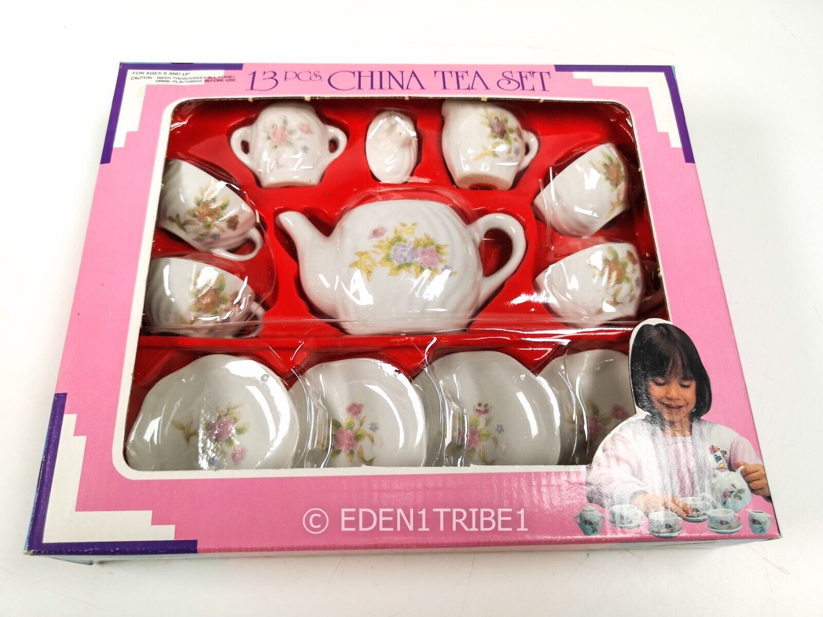 Vintage 13pcs China Tea Set 8 years and up NOS No. Ch120/121 
